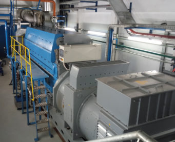 Engine room of the Bralima power plant - IMM - Flexible Power Solutions