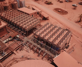 Construction of the Kamsar, Guinea Conakry power plant. IMM - Flexible Power Solutions