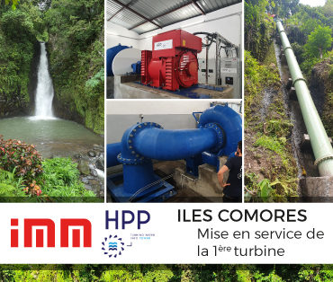 Mise en service de la première turbine à la centrale de Lingoni sur l’île d’Anjouan dans les Comores par le consortion IMM-HPP